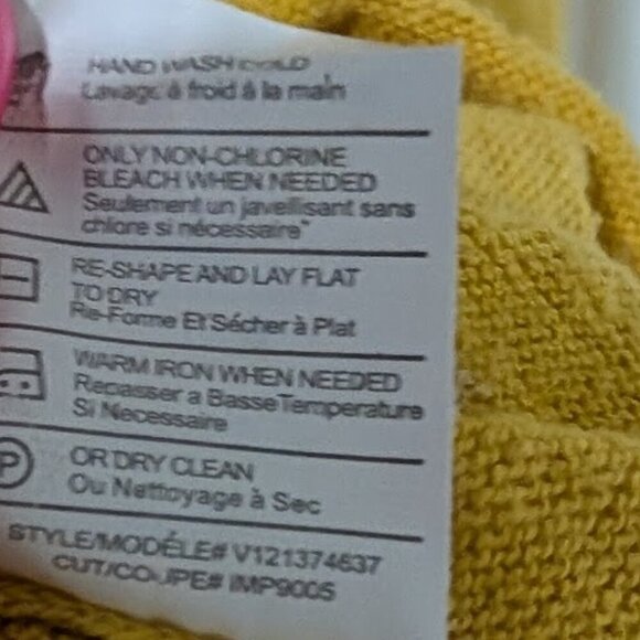 Vince | Women's Slub Knit Relaxed Boat Neck Dolman Sleeve Top in Yellow - Picture 6 of 9